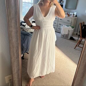 Abercrombie White Midi Sundress